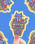 My Cat for President Sticker