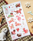 Holly Jolly Pups Sticker Sheet