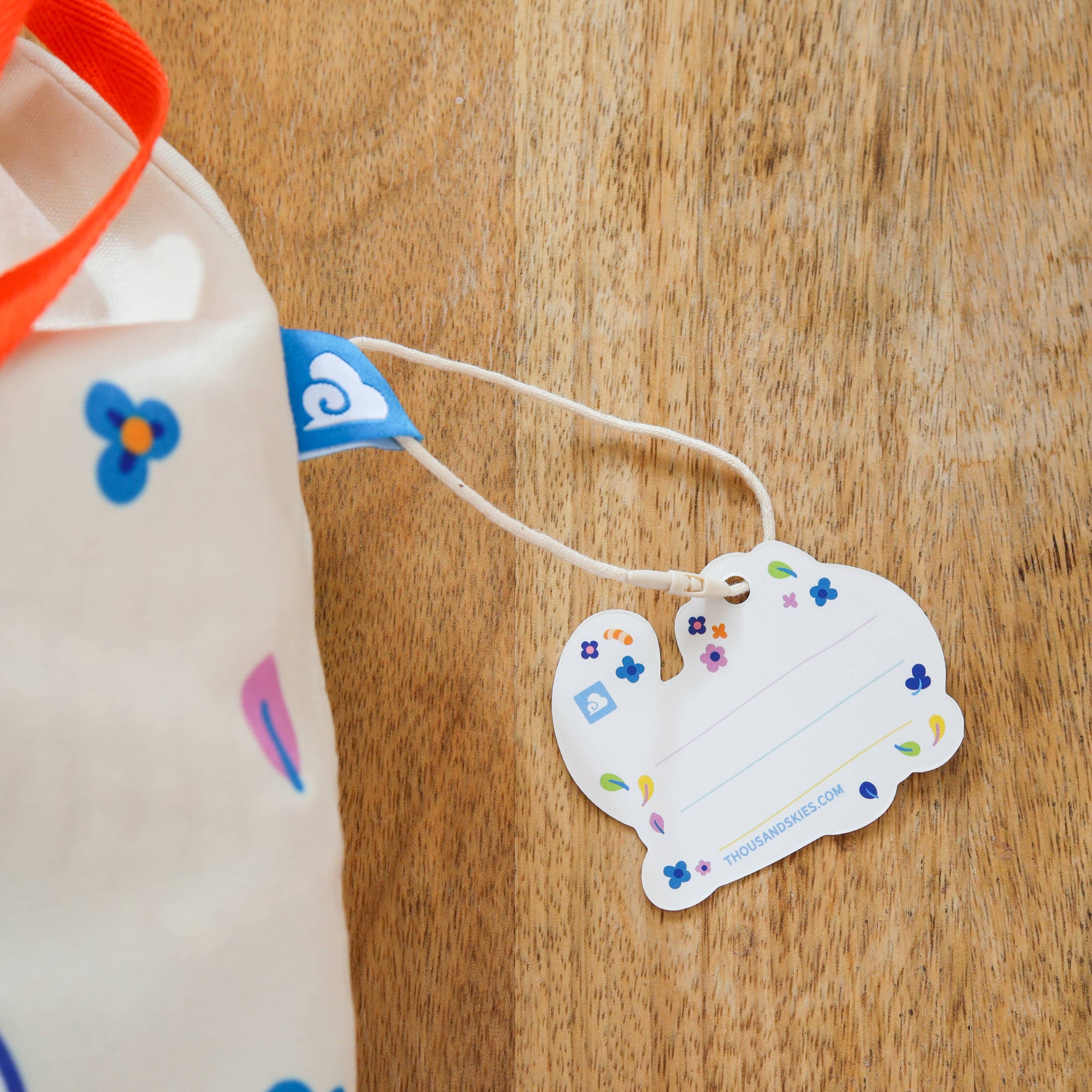 Drawstring Pouch Bag - Floral Calico