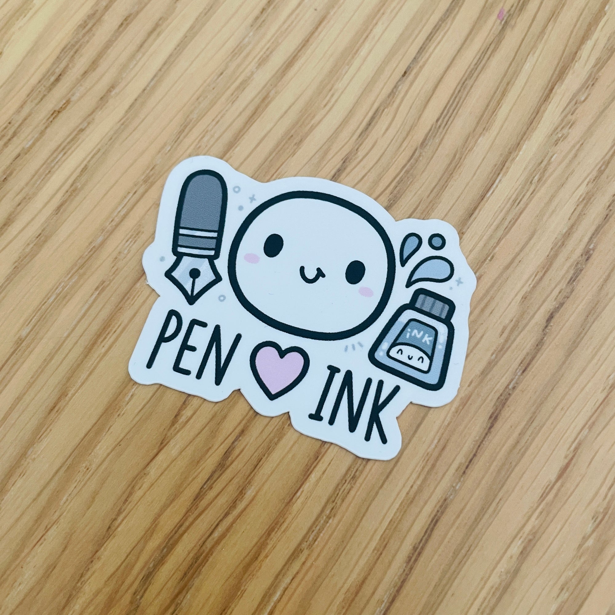 Pen and Ink Vinyl Sticker