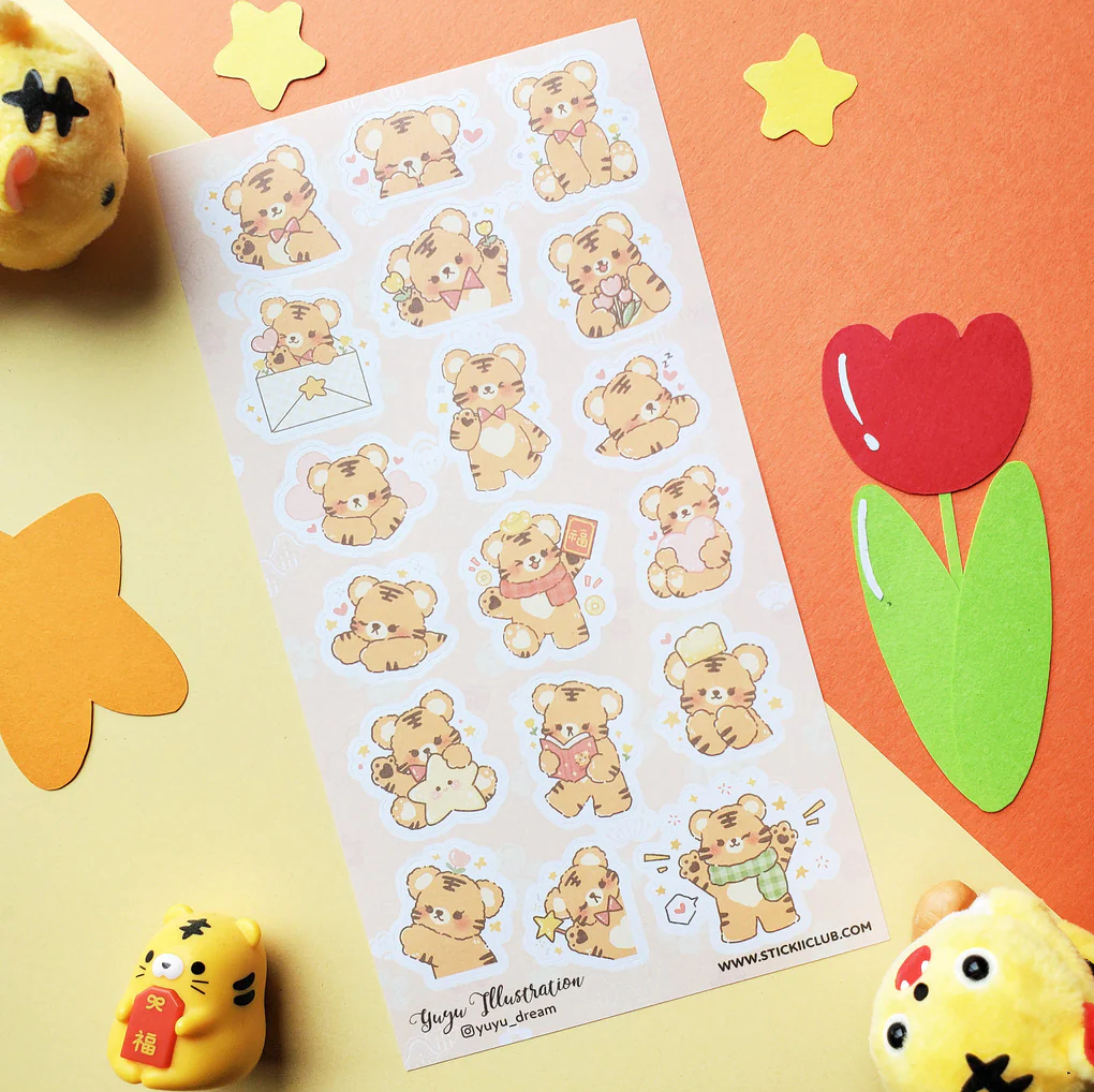 Terrific Tigers Sticker Sheet