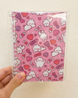 A6 Bunny Patterned Reusable Sticker Books