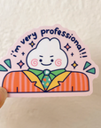 I'm Very Professional Bunny Sticker