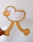 Leggy Duck Sticker