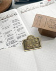 Open Book - Brass Clip