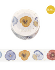 Pansy bookmark washi tape