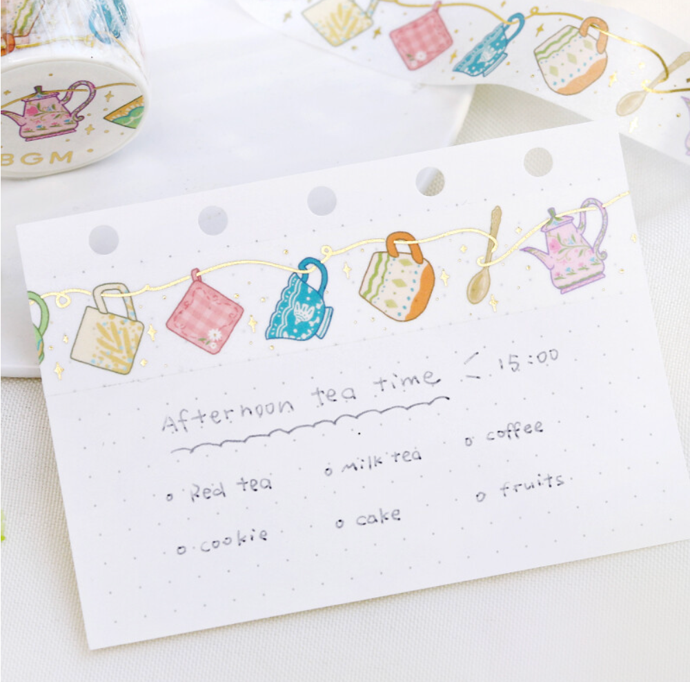 Tea time washi tape