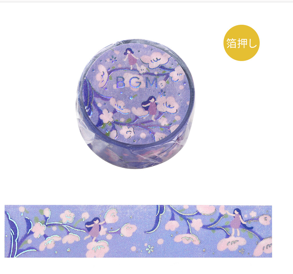 Flower story - light purple washi tape