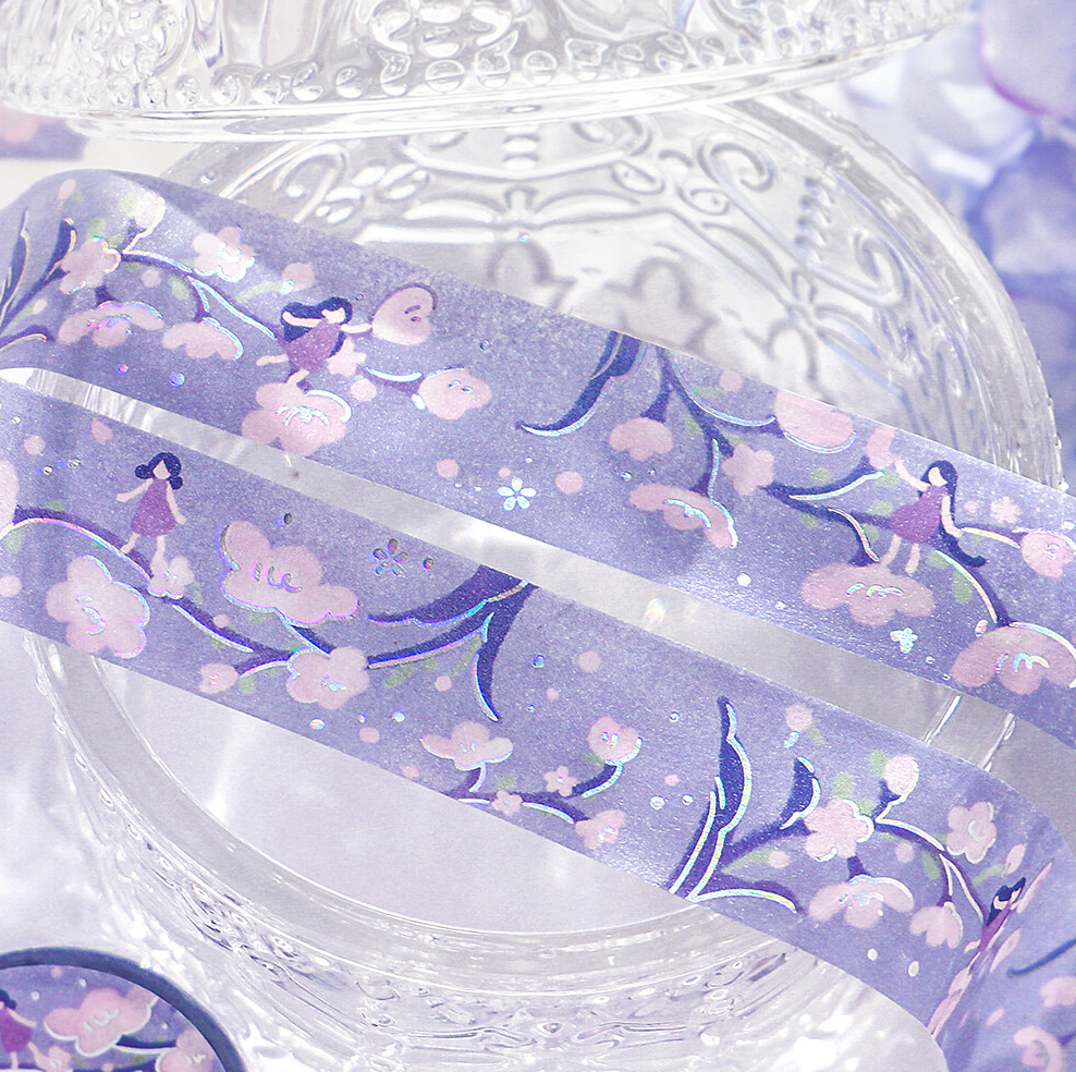 Flower story - light purple washi tape