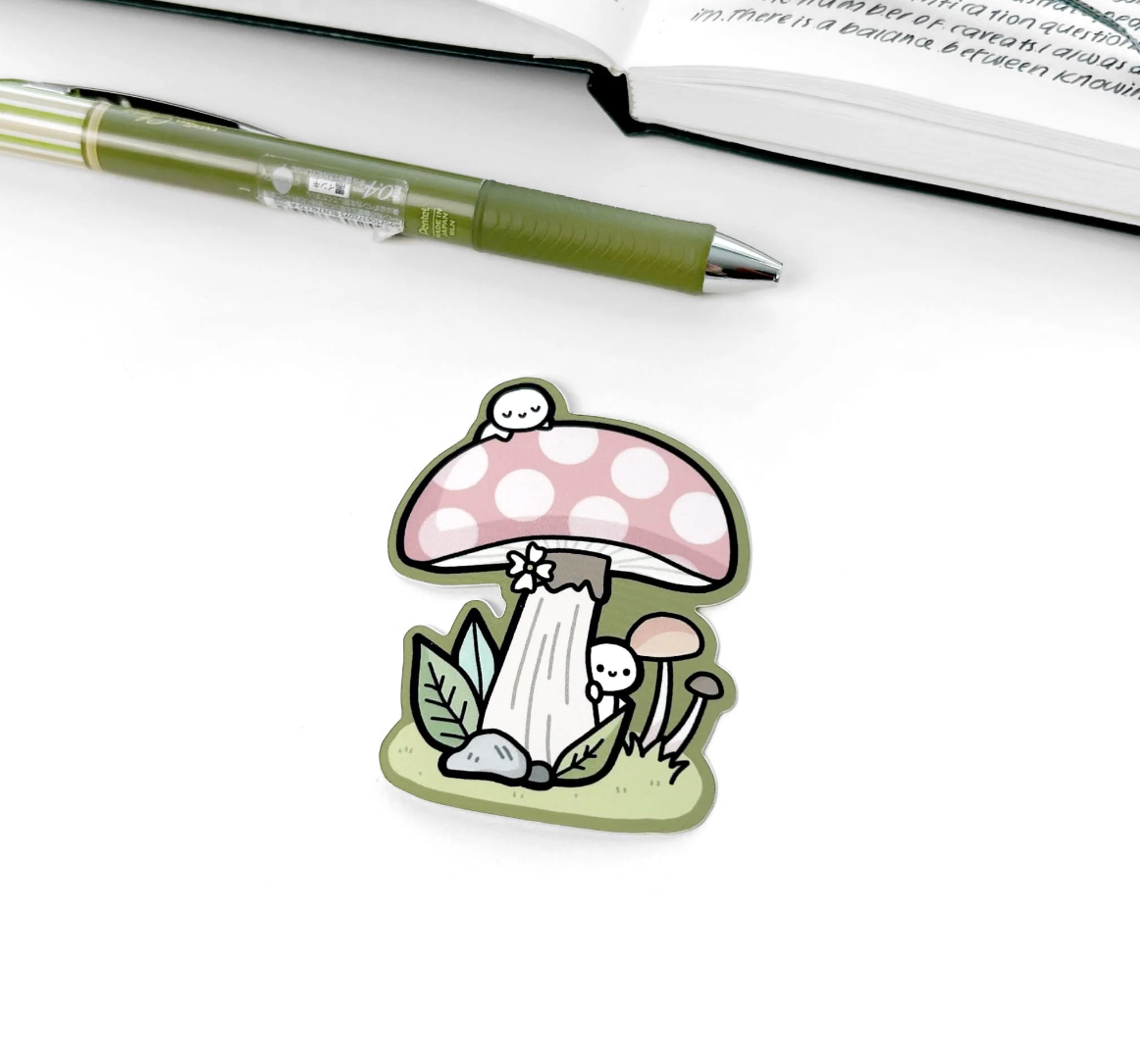 Mushroom Forest Vinyl Sticker