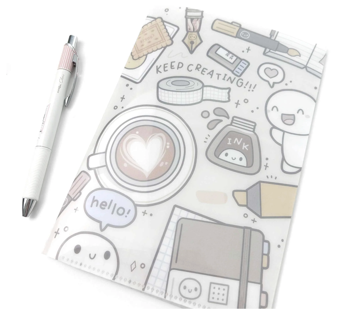 Keep Creating - Plastic File Folder