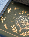 A5 Storybook In Vintage Olive Dot Grid Notebook