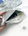 Grey Area Tri-Fold Stationery Pouch