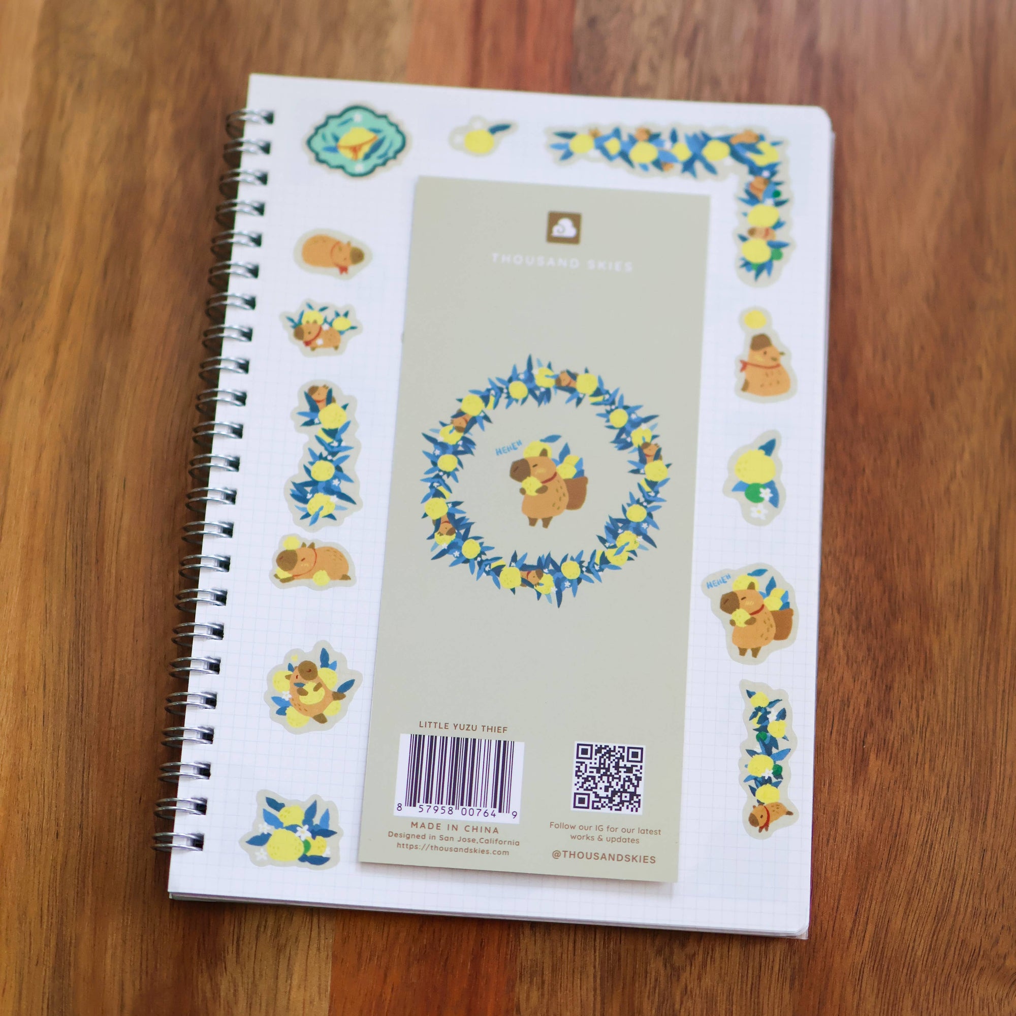 Little Yuzu Thief Washi Sticker Sheet