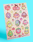 Cute Fruit Friends Sticker Sheet