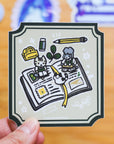 Open Book Vinyl Sticker
