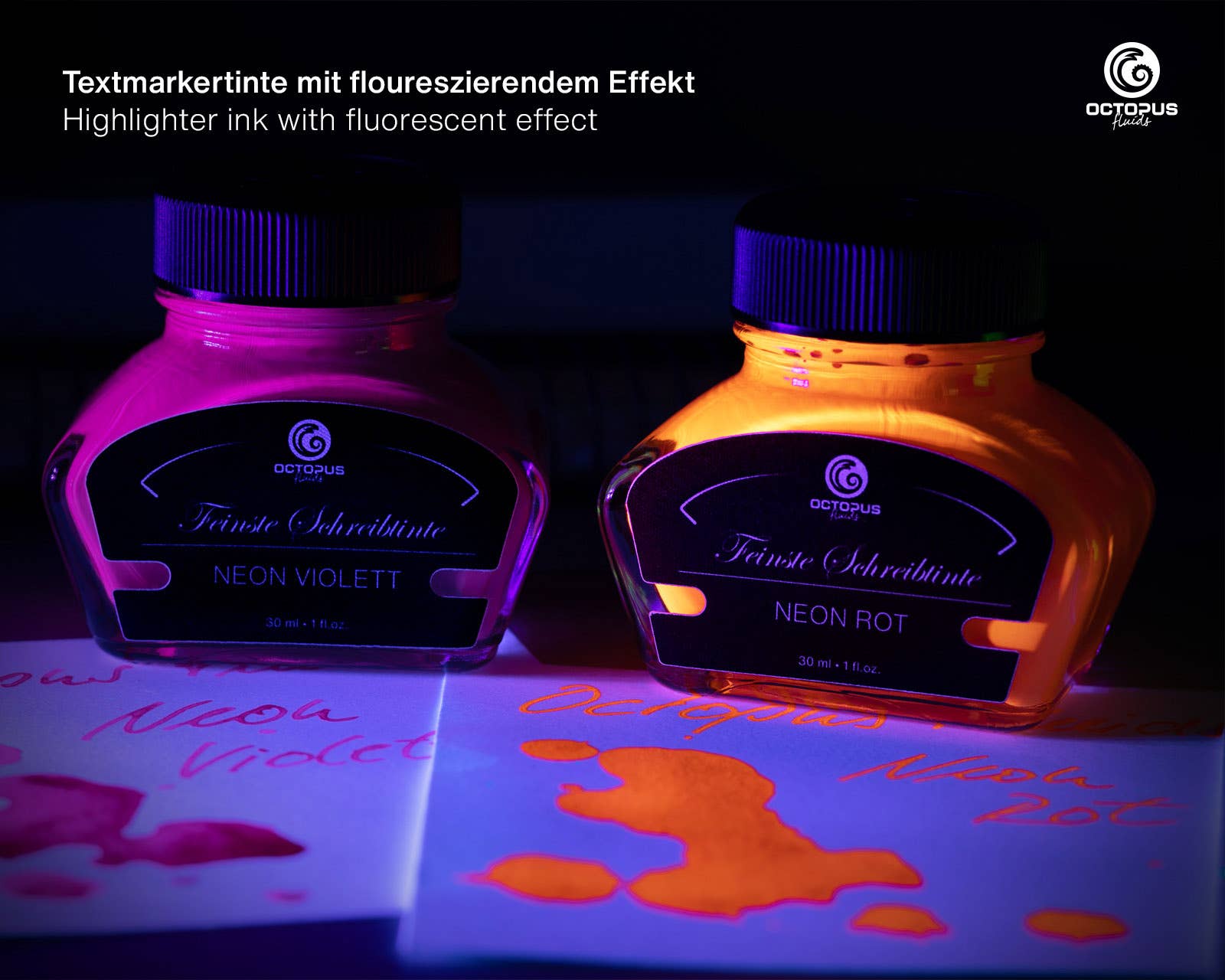 Neon Violet Highlighter Fountain Pen Ink