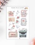 Floral Happy Mail Sticker Sheet