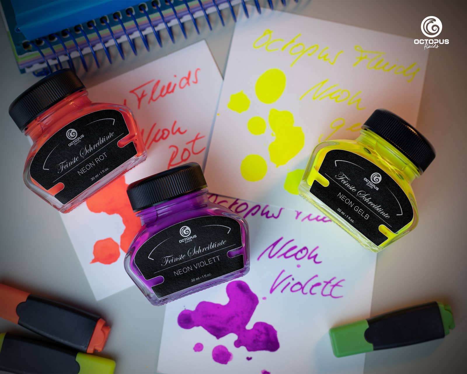 Neon Violet Highlighter Fountain Pen Ink