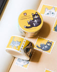 Candid Cats Stamp Washi Tape