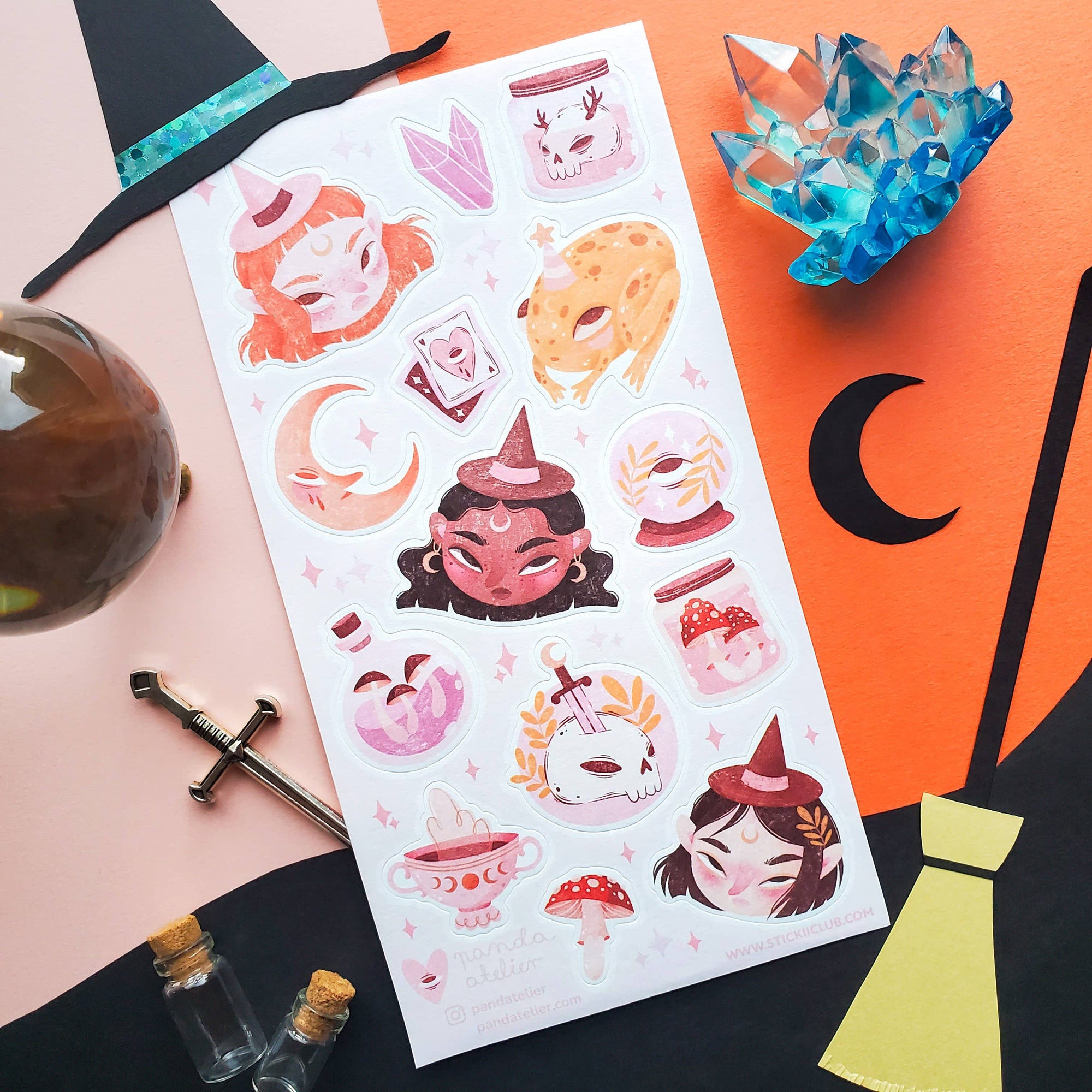 Witchy Besties Sticker Sheet