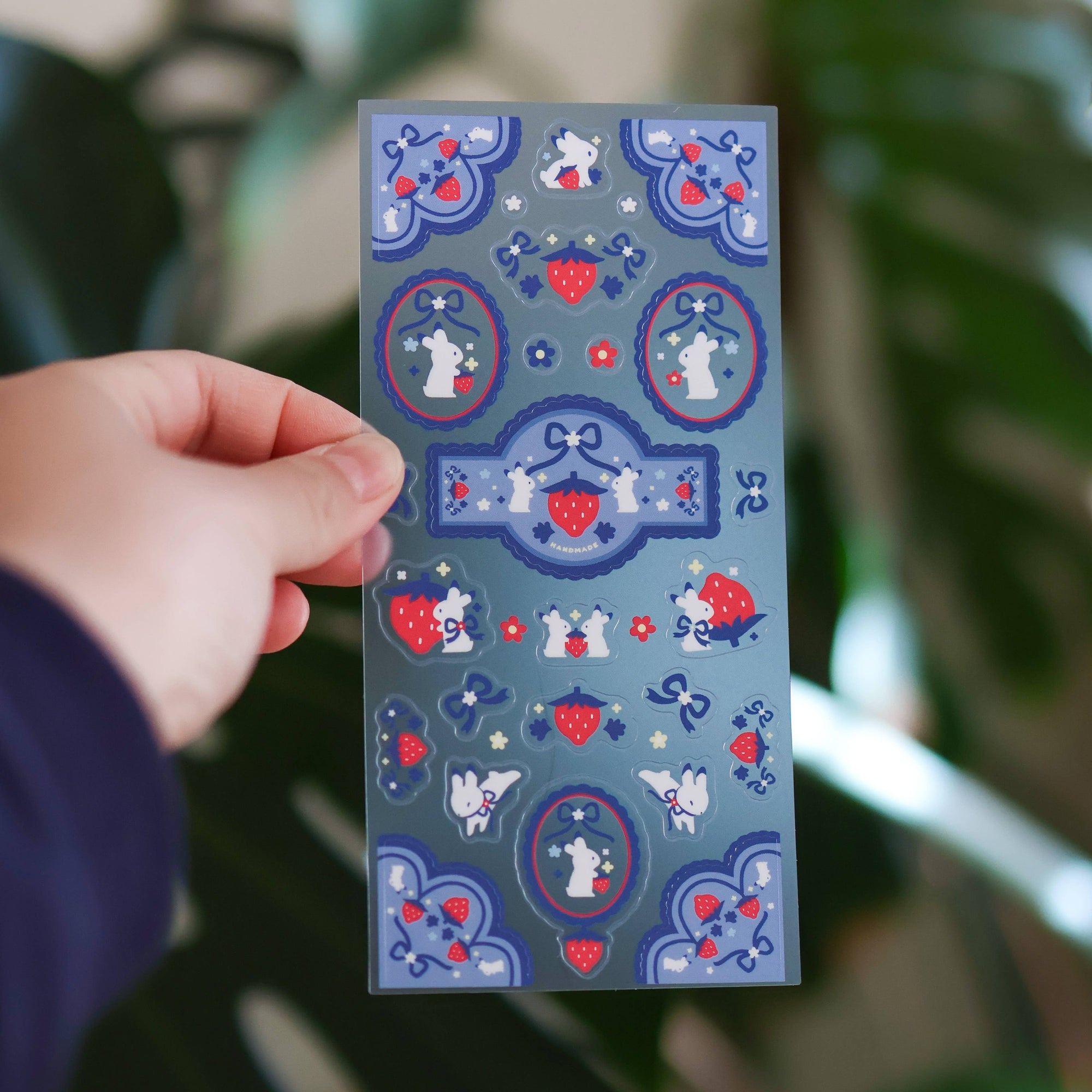 Strawberry Medley Clear Sticker Sheet