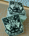 Dead Inside Glow in the Dark Kitty Vinyl Sticker