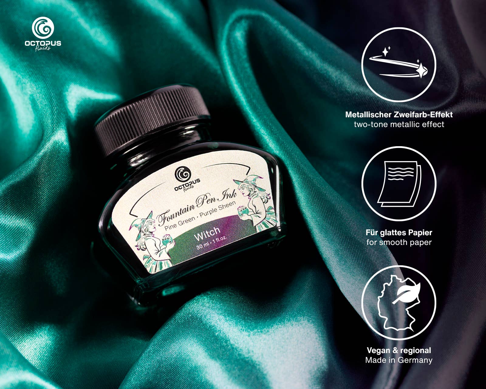 Sheen Witch Green Fountain pen ink