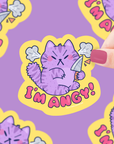 I’m Angy Kitty Sticker