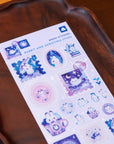 Rabbit and Shooting Stars Washi Sticker Sheet