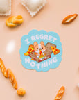 Friendly Corgi - I Regret Nothing Vinyl Sticker