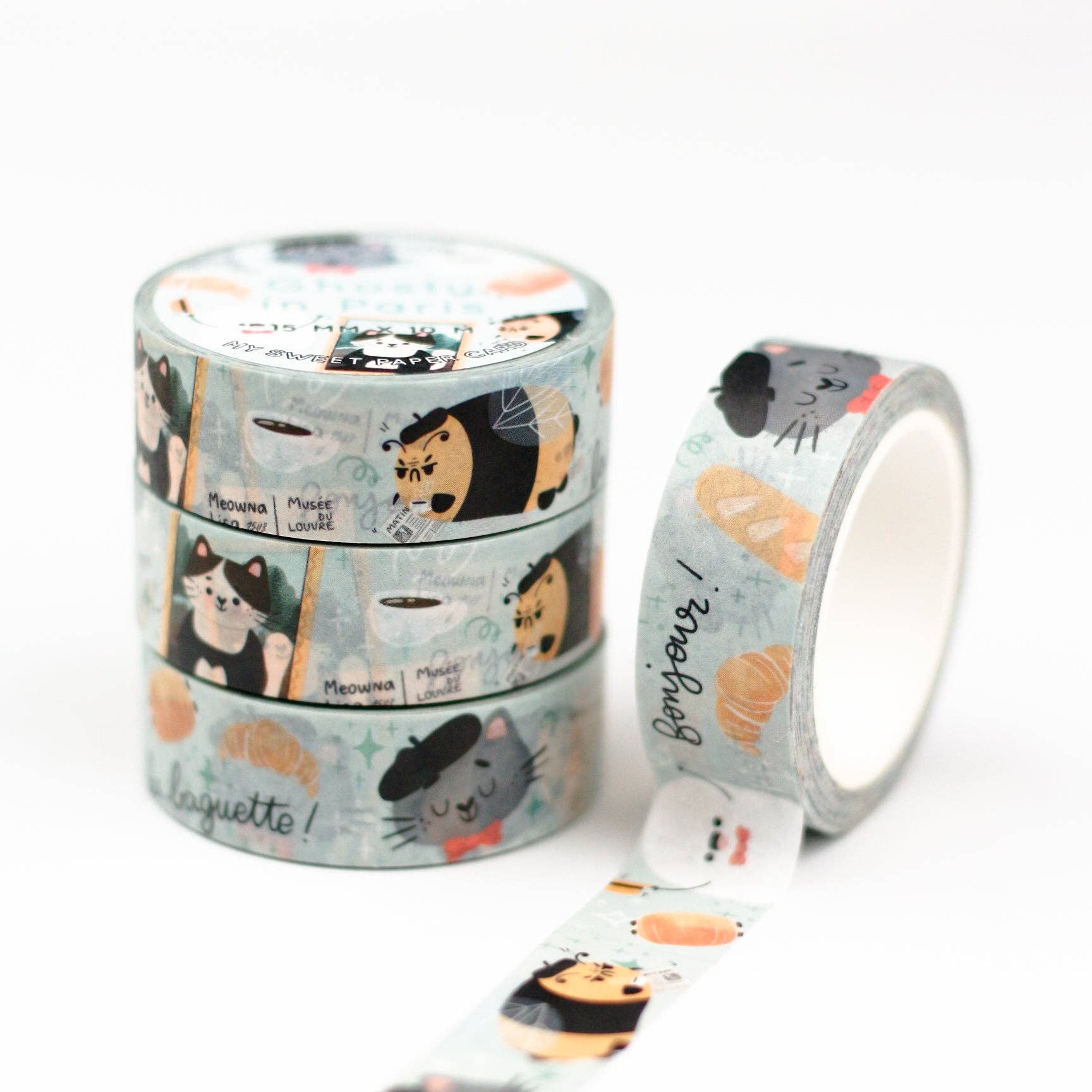 Ghosty in Paris Washi Tape – Spooky & Chic Adventures Abroad