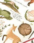 Woodland Treasures Rub-On Sticker Sheet
