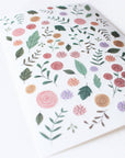 Summer Flowers Rub-On Sticker Sheet