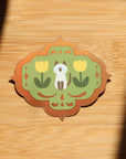 Yellow Tulips Holographic Vinyl Sticker