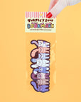 Pastel Parade Double-Sided Cat Bookmark