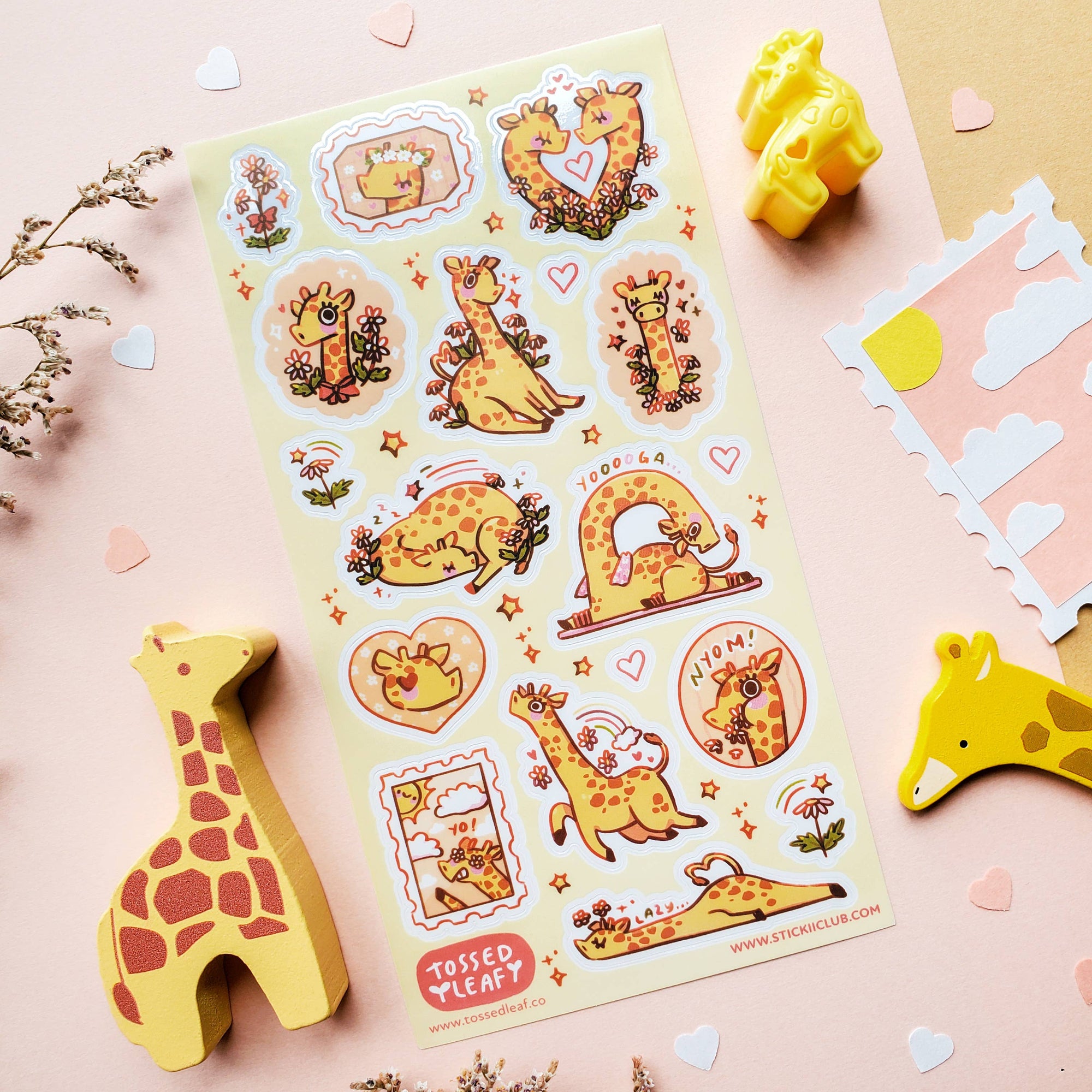 Gorgeous Giraffes Sticker Sheet