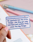 Grateful for the Little Things Vinyl Sticker