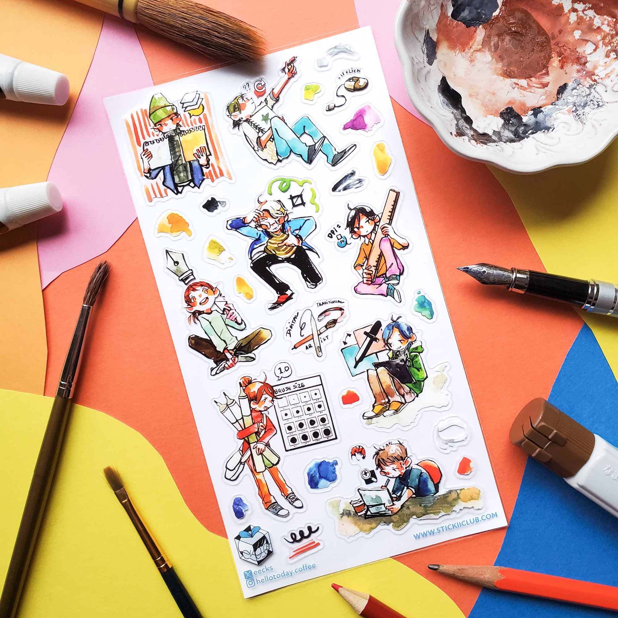 Artist’s Life Sticker Sheet