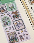 Stationery Store Washi Sticker Sheet