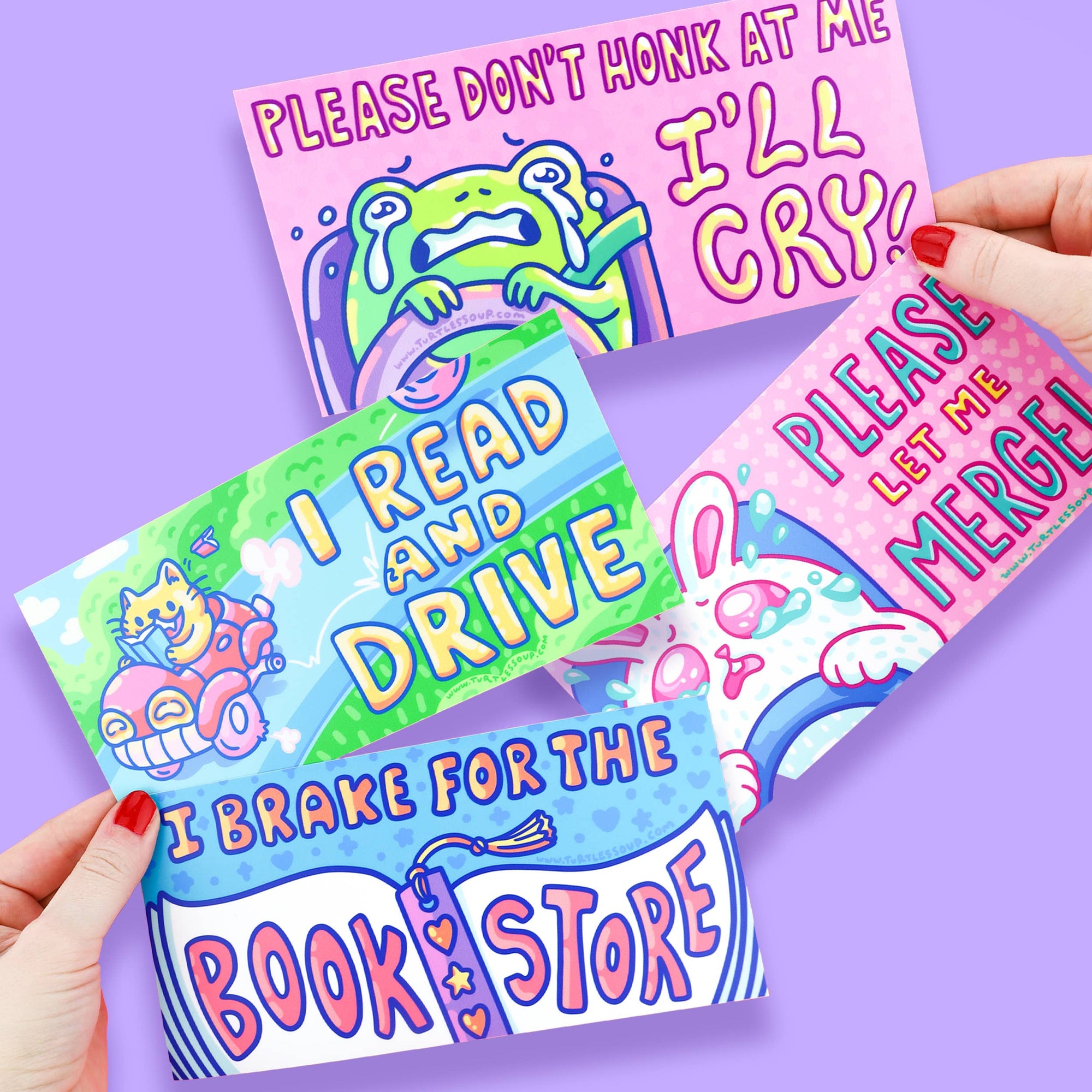 Please Let Me Merge Vinyl Bumper Sticker