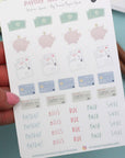 Paws and Paydays Budgeting Sticker Sheet