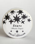 Stars Black & White Pattern Washi Tape