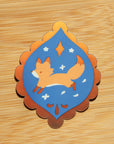 Foxy Pendant Holographic Vinyl Sticker