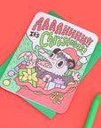 Ahhh! It’s Christmas Opossum Greeting Card