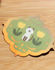 Yellow Tulips Holographic Vinyl Sticker