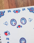 Strawberry Medley Clear Sticker Sheet