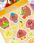 Lemonade Bear & Puppy Sticker Sheet