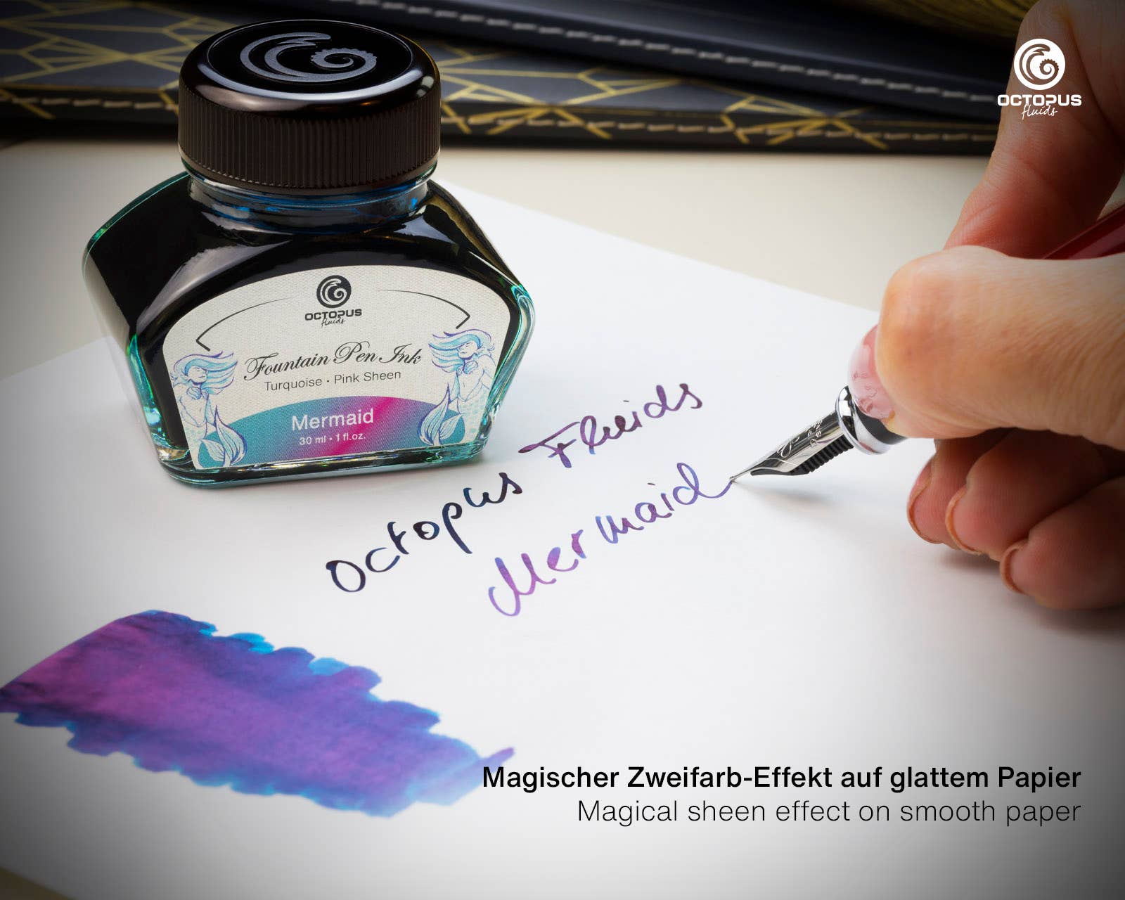 Sheen Mermaid Petrol Fountain Pen Ink