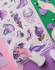 Gothic Garden Slugs Sticker Sheet